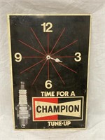 Champion Spark Plug clock, minute hand missing