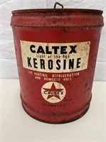 Caltex Light of Age kerosene 4 gallon tin