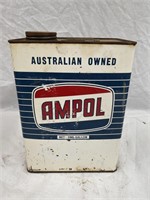 Ampol 1 gallon oil tin