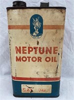 Neptune  1 gallon oil tin