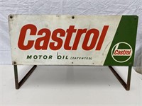 Original Castrol oil bottle rack, no baskets