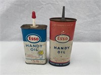 2 x Esso handy oilers