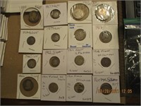 16 Foreign Coins w/Dates from 1900-1919