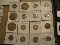 18 Foreign Coins w/1930's Dates