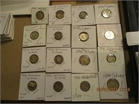 16 Foreign Coins w/1940's Dates