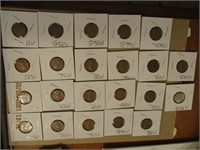 22 Wheat Pennies-1930's