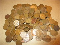 Lot of 1950's Wheat Pennies-241 ct.