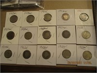 15 V Nickels 1900-1912