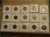 15 V Nickels 1900-1912