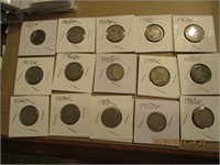 15 V Nickels 1900-1912