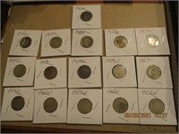 16 V Nickels 1900-1912