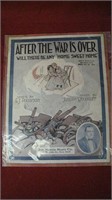WWI Themed Original Sheet Music