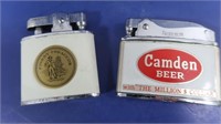 2 Vintage Lighters-Camden Beer(Rosen), Finest