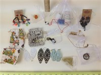 Group of Plunder Jewelry Including Earrings