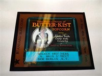 1920s Butter-Kist Popcorn Advertising Glass Slide