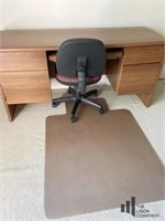 Office Desk With Chair and Pad