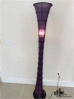 Art Deco Floor Lamp in Purple