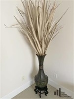 Urn Style Vase with Dried Arrangement