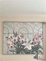 Framed Floral Canvas Artwork