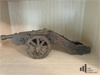 Wood and Metal Cannon Replica