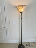 Silver Toned Floor Lamp