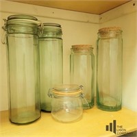 Glass Pasta and Bean Storage Containers