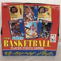 +1991 Fleer Basketball Cello Box -