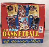+1991 Fleer Basketball Cello Box -