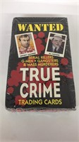 +1992 True Crime Trading Cards Wax Box
