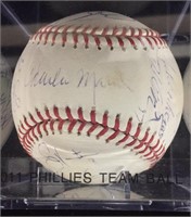 2011 Phillies Team Signed Baseball