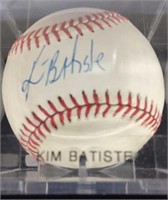Kim Batiste Autograph Baseball