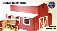 Large Toy Barn w/Horses