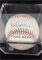 Jose Mesa Autograph Baseball