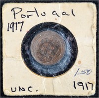 1917 1 CENTAVO COIN PORTUGAL