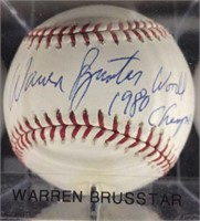 Warren Brusstar 1980 World Champs Autograph