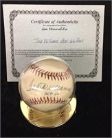 Ted Williams HOF 66 Autograph Baseball w/COA