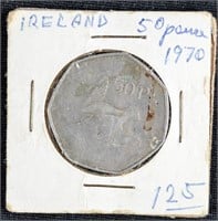 1970 50 PENCE IRELAND COIN