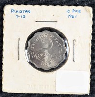 1961 PAKISTAN 10 PICE COIN
