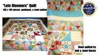 "Late Bloomers" Quilt 100x100