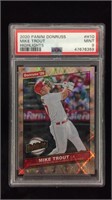 2020 DONRUSS MIKE TROUT HIGHLIGHTS GOLD 468/999 -