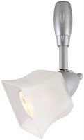 120-Volt Silver Flex Track Lighting Glass Shade