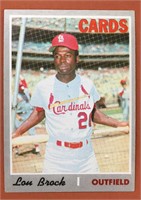 1970 Topps Lou Brock baseball card -