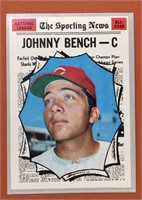 1970 Topps Johnny Bench baseball card -