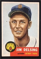 1953 Topps Baseball High Number #239 Delsing
