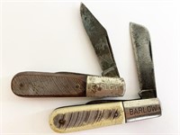 Two Barlow pocket knives