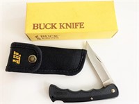 Buck 426 pocket knife with sheath, box & paperwork
