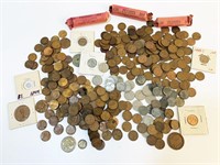 Large collection of wheat pennies and more!