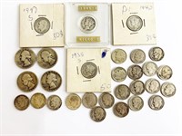 Silver dimes & quarters