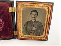Civil War era tin type photo