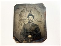 Civil War Union soldier tin type photo
